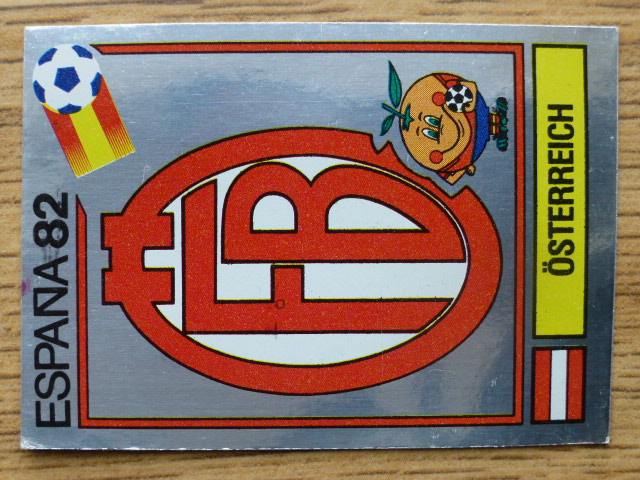 Panini Espana 82 Badge – Austria (No.128)