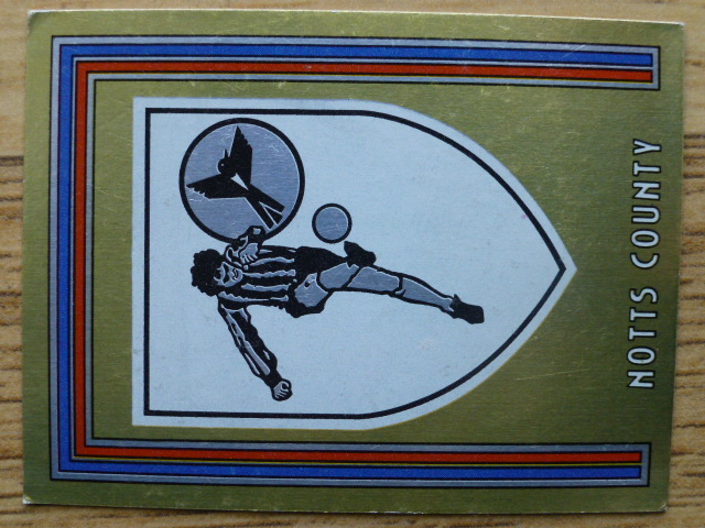 Panini Football 81 Badge - Notts County (No.398)