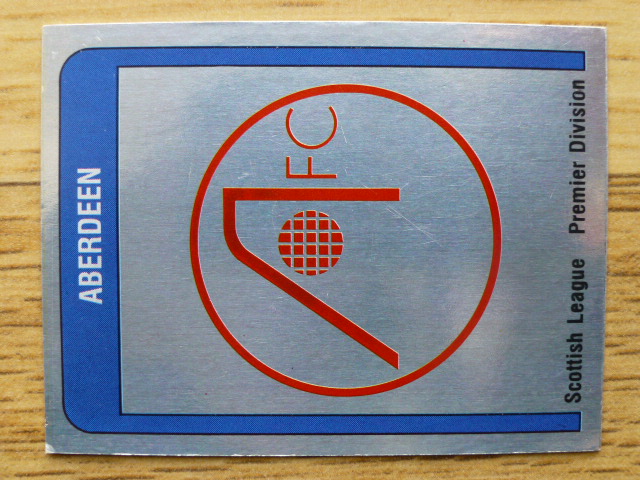 Panini Football 87 Badge - Aberdeen (No.458)