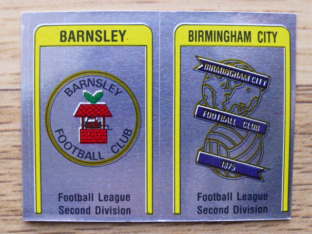 Panini Football 87 Badge - Barnsley/Birmingham City (No.415)