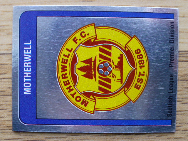 Panini Football 87 Badge - Motherwell (No.539)