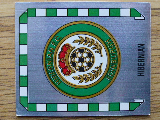 Panini Football 89 Badge - Hibernian (No.413)