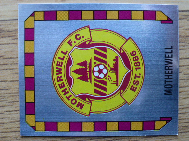 Panini Football 89 Badge - Motherwell (No.432)