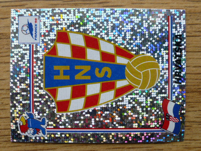 Panini France 98 Badge – Croatia (No.535)