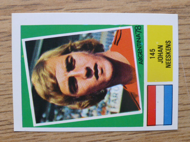 FKS Argentina 78 Stamp – Johan Neeskens (No.145)
