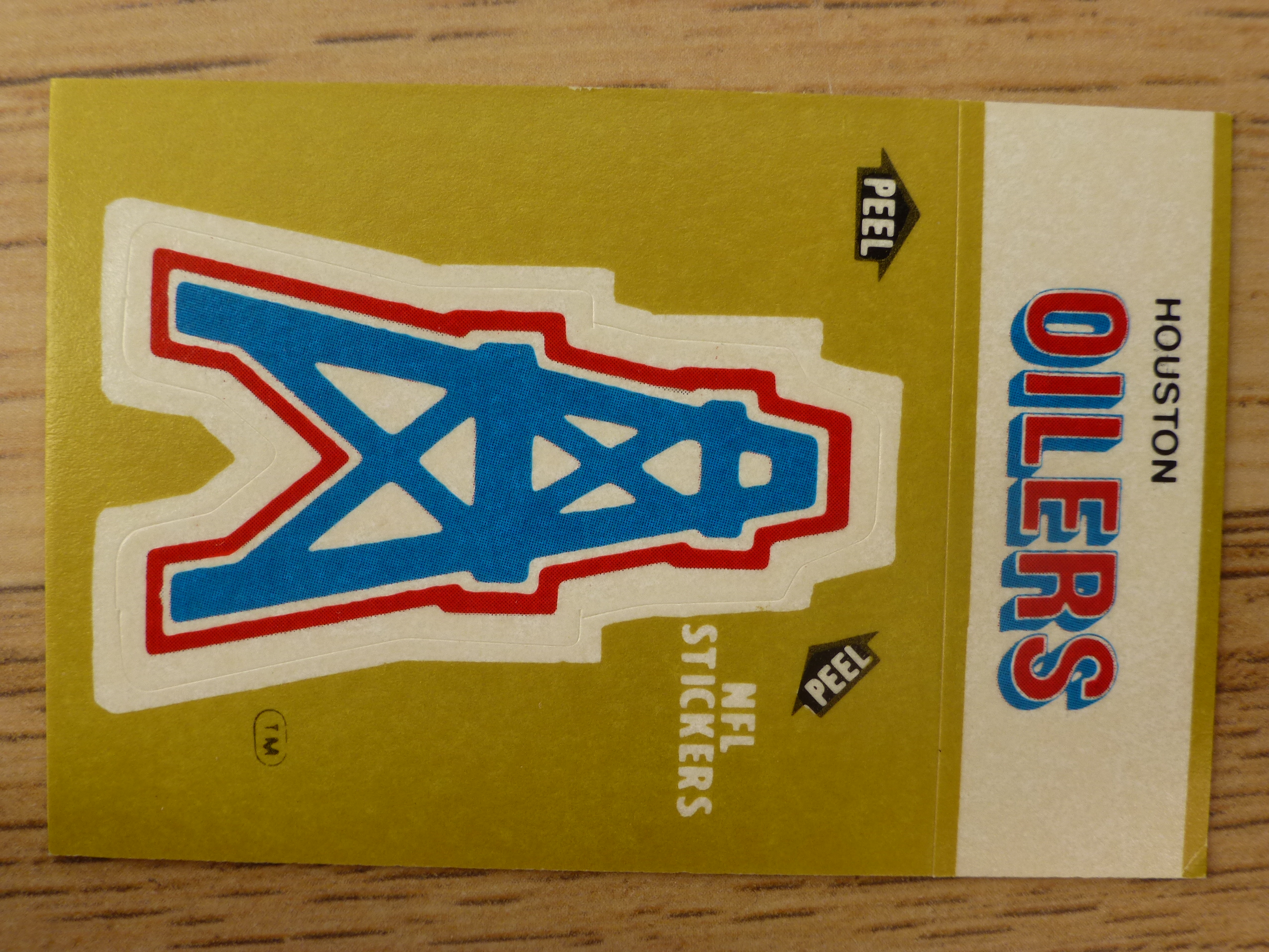 Fleer 83 American Football Collection - Houston Oilers Logo