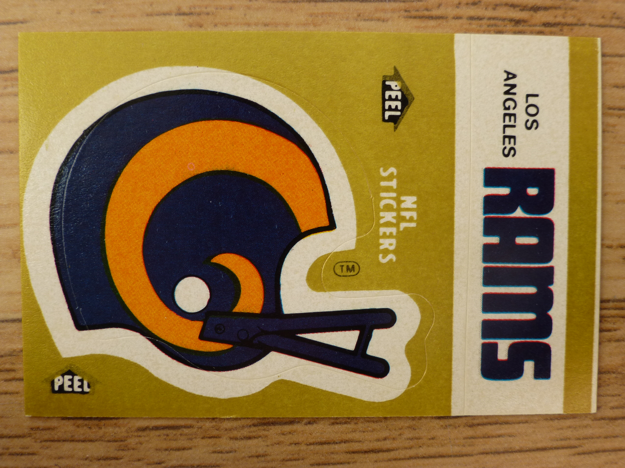 Fleer 83 American Football Collection - Los Angeles Rams Helmet