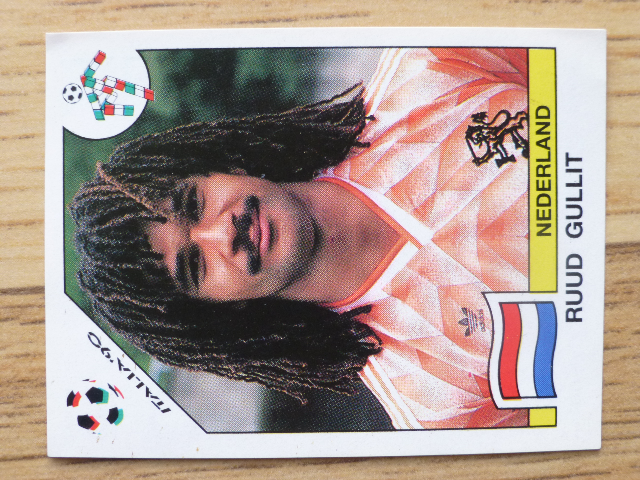 Panini Italia 90 Sticker - Ruud Gullit (No.416)