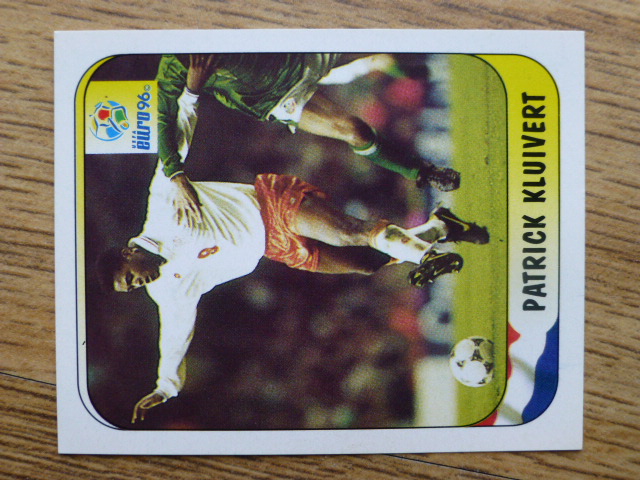 Merlin Euro 96 (Action) Sticker – Patrick Kluivert (No.64)