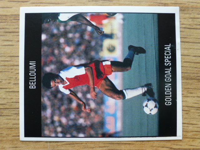 Orbis World Cup Italia 90 Sticker - Belloumi (Golden Goal Special - R)