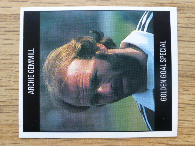 Orbis World Cup Italia 90 Sticker - Archie Gemmill (Golden Goal Special - A)