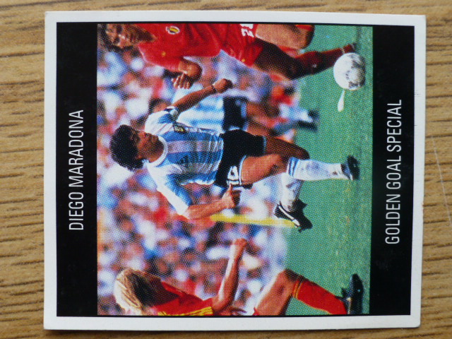 Orbis World Cup Italia 90 Sticker – Diego Maradona (Golden Goals – O)