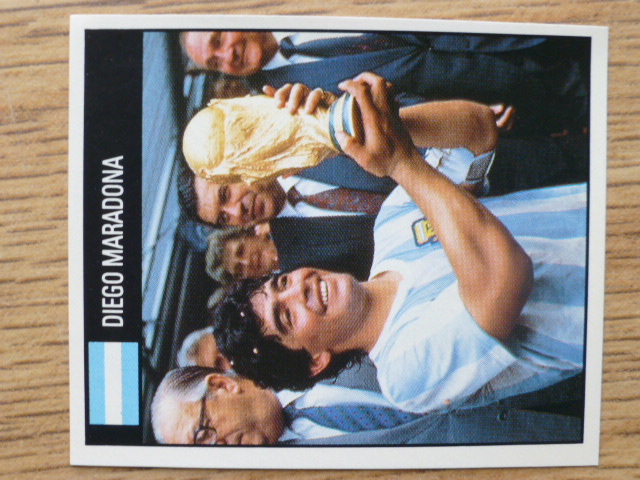 Orbis World Cup Italia 90 Sticker – Diego Maradona (No.11)