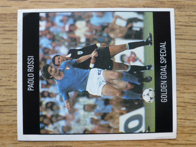 Orbis World Cup Italia 90 Sticker - Paulo Rossi (Golden Goal Special - C)