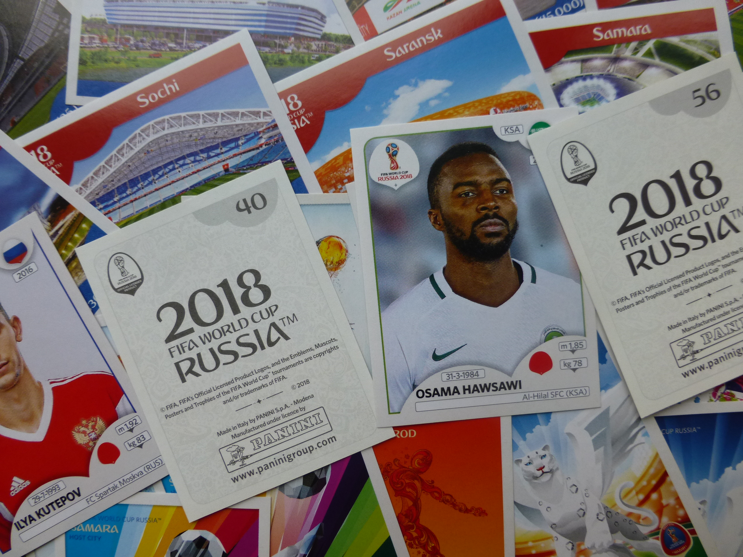 Panini Russia 2018 Stickers